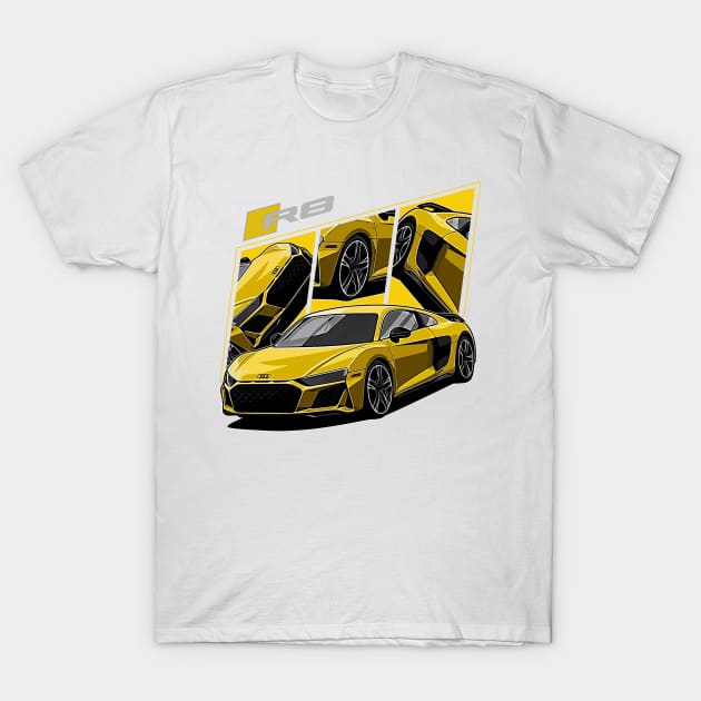 R8 v10 plus German Supercar T-Shirt by T-JD